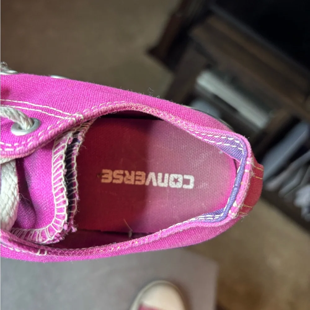 Converse All Star Kids Sneakers in Pink/Purple Size 3 Colorful School Casual